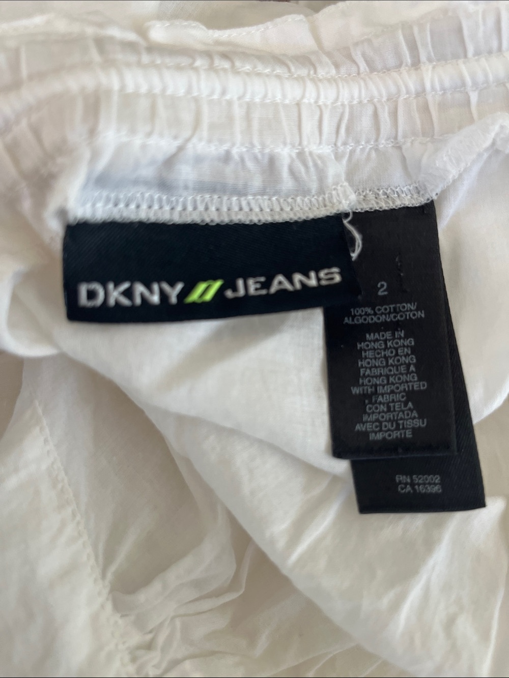 DKNY Cream Off-Shoulder Peasant Blouse - Picture 5 of 6